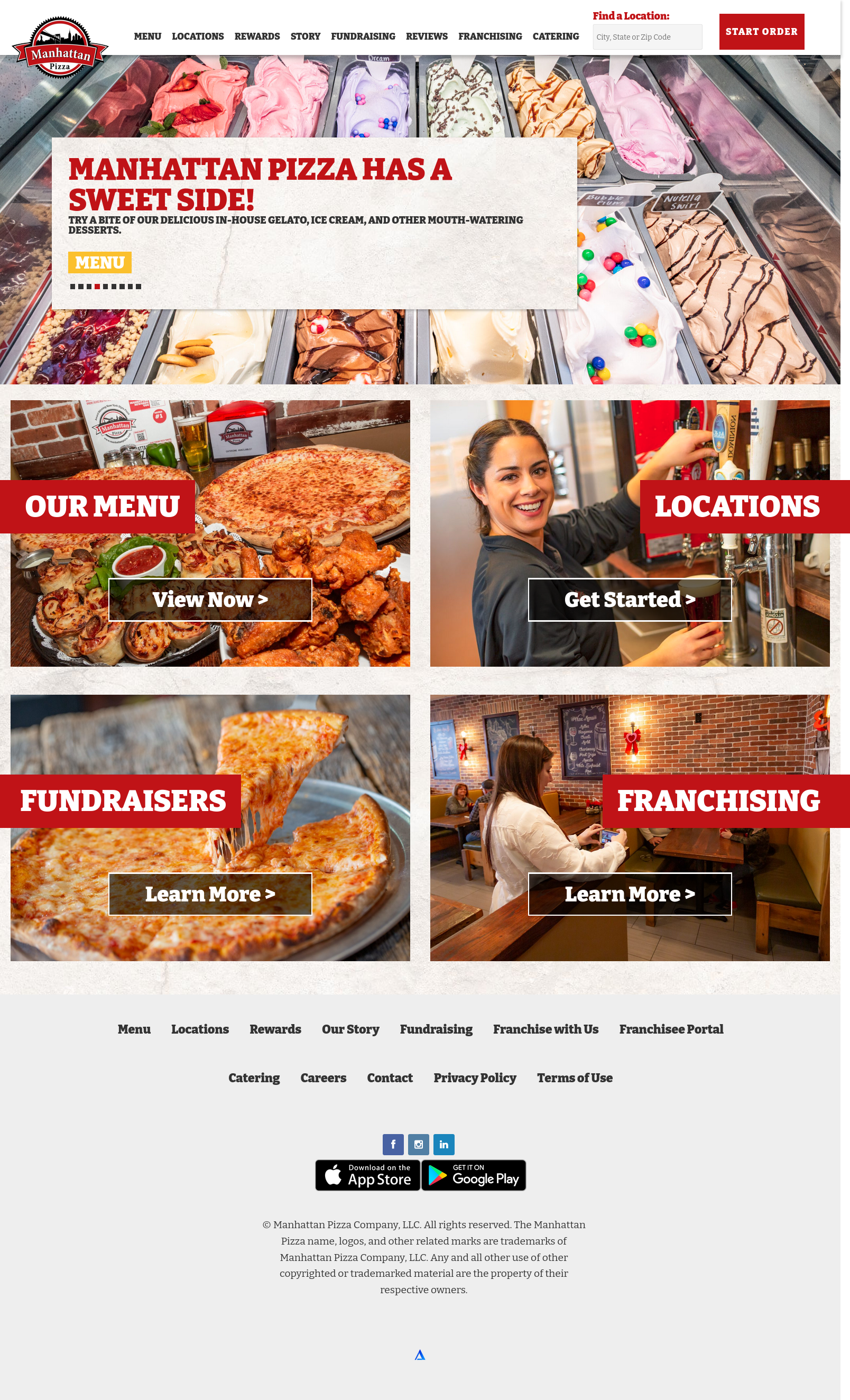 Manhattan Pizza New Website